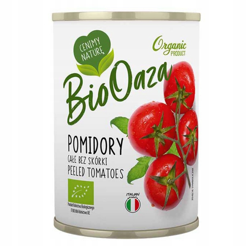 Pomidory konserwowe całe BioOaza BIO, 400g