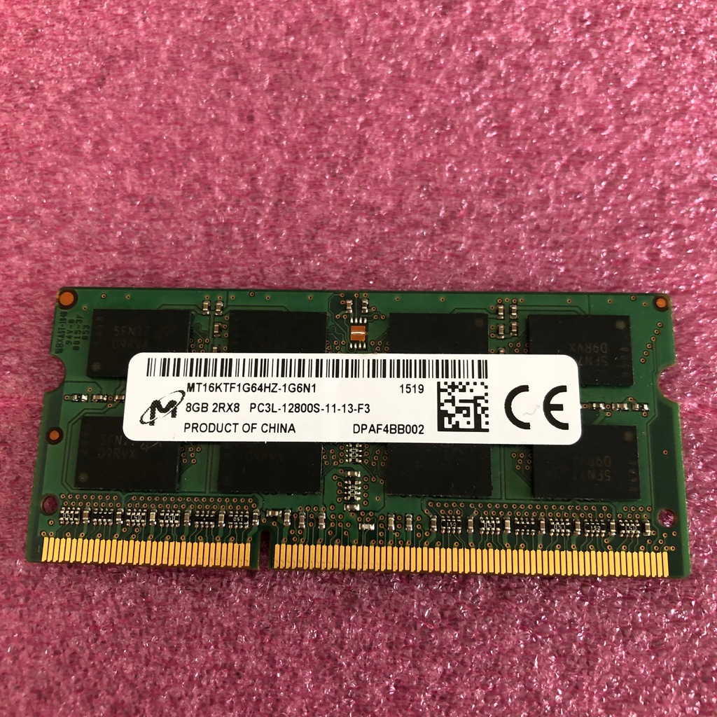 Pamięć Micron 8GB DDR3 12800 1600MHz PC3L