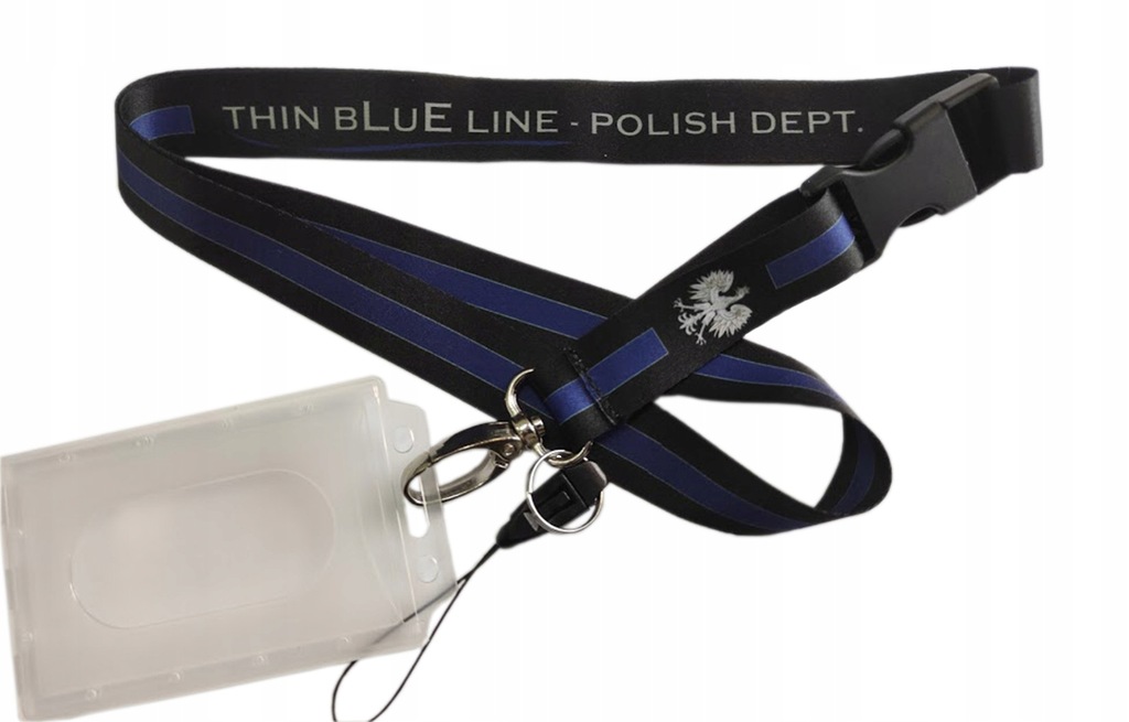 Smycz CNL - THIN BLUE LINE - POLISH DEPT - Policja