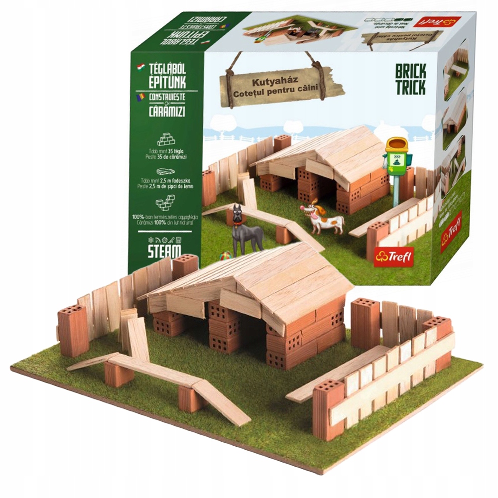 Brick Trick Pyramide - Bauset Mit Echten Miniatur-Ziegeln