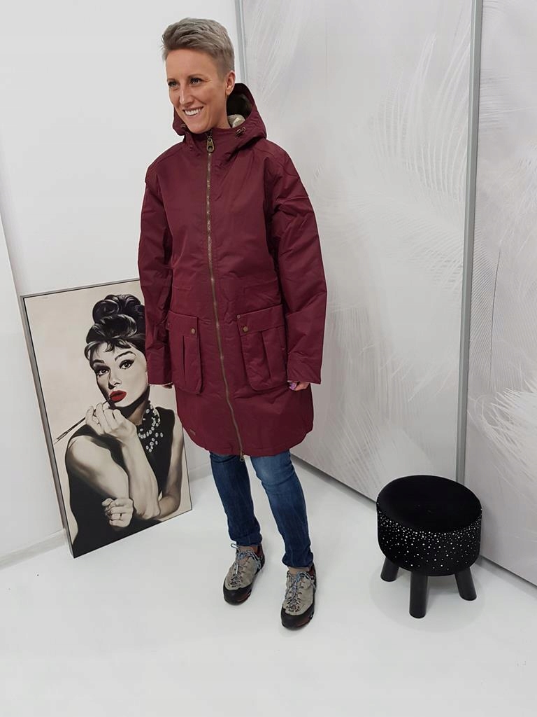 REGATTA Kurtka Damska Zimowa Parka ROMINA Burgundy 9991216922