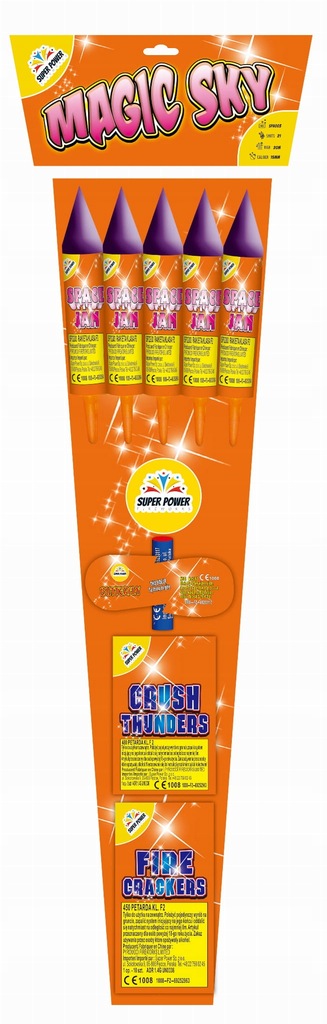 Zestaw pirotechniczny MAGIC SKY 21 elementów