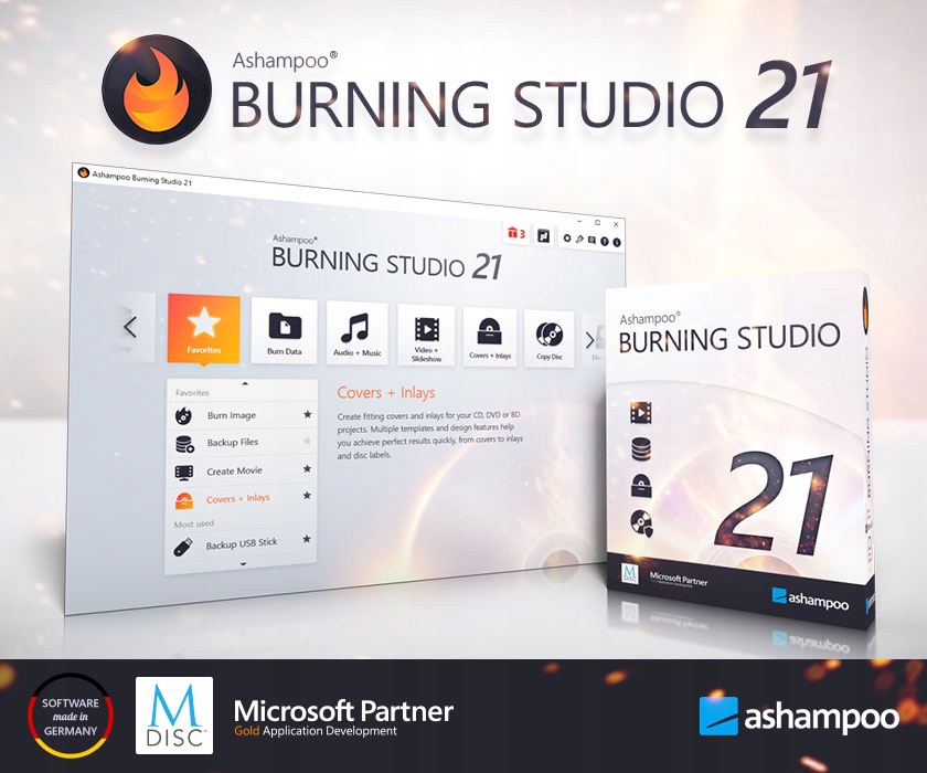 Купить Ashampoo Burning Studio 21 для записи дисков: отзывы, фото, характеристики в интерне-магазине Aredi.ru