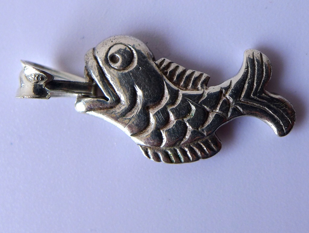WARMET srebrna zawieszka ryba