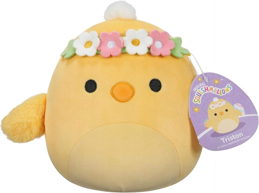 SQUISHMALLOWS TRISTON ŻÓŁTA KACZKA MASKOTKA PRZYTULANKA DLA DZIECI PREZENT