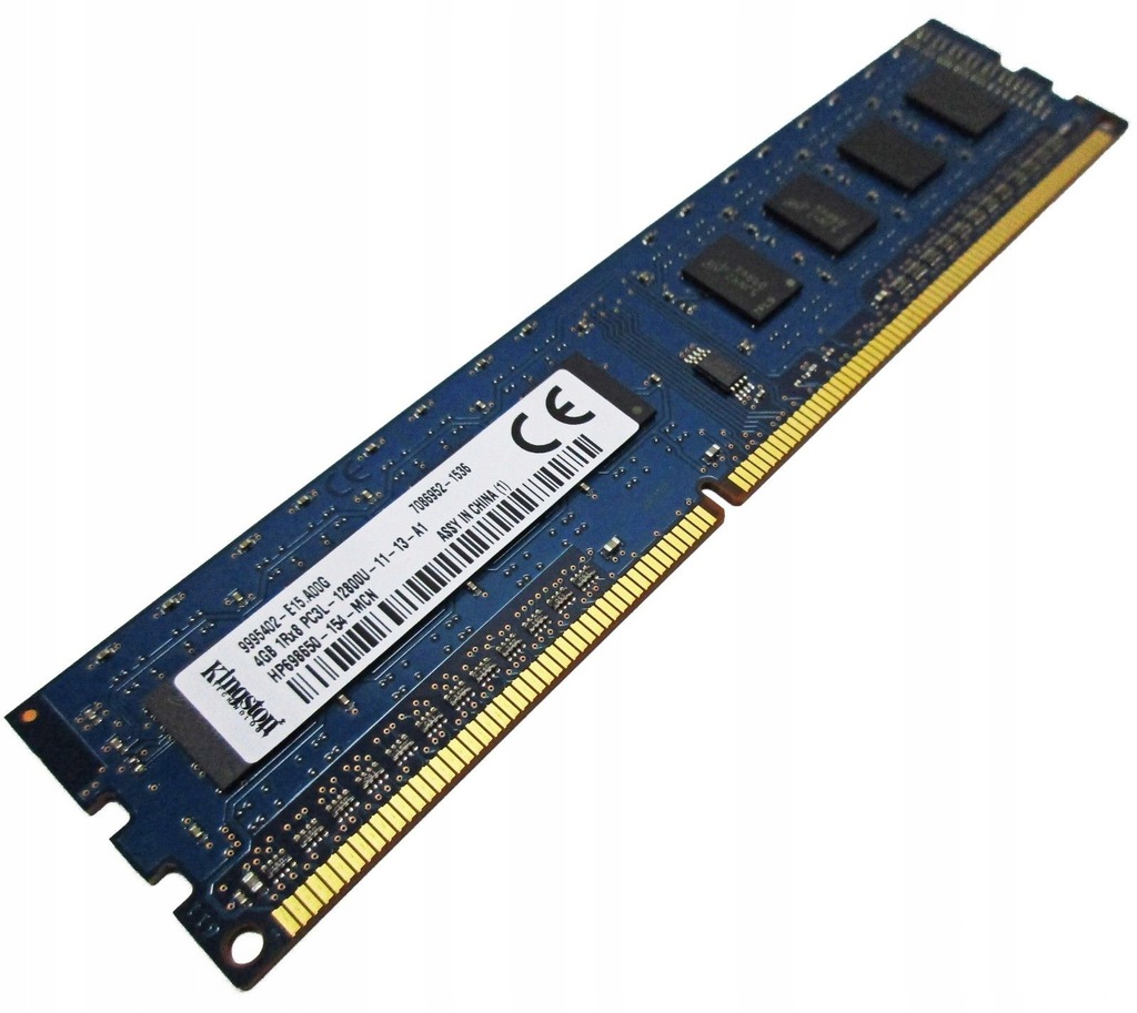 Kingston 4GB DDR3L PC3L-12800 1,35V LOW VOLTAGE !