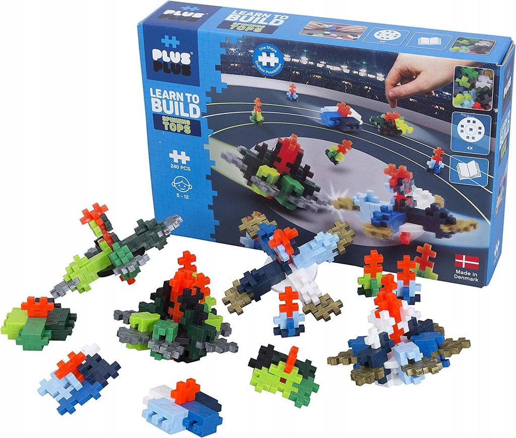 PLUS PLUS KLOCKI NAUCZ SIĘ BUDOWAĆ SPINERY 200 ELE