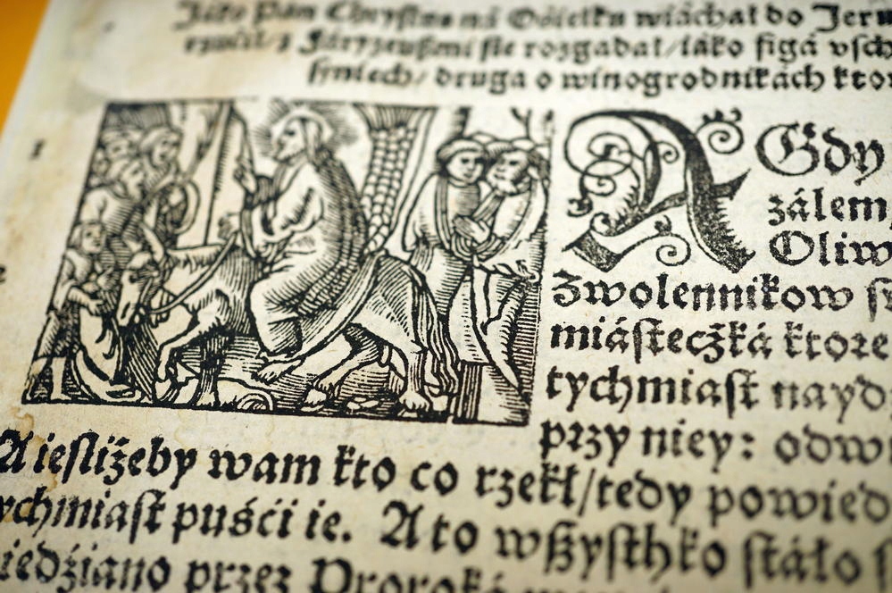 Biblia Leopolity 1577 Ew. Mateusza - Drzeworyt