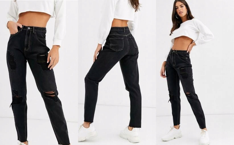 V1C105*MISSGUIDED TALL JEANSY DAMSKIE 42 XL K00