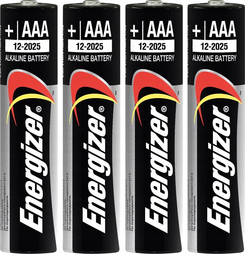 Купить ЩЕЛОЧНАЯ БАТАРЕЯ ENERGIZER AAA 4 ШТ. LR03: отзывы, фото, характеристики в интерне-магазине Aredi.ru