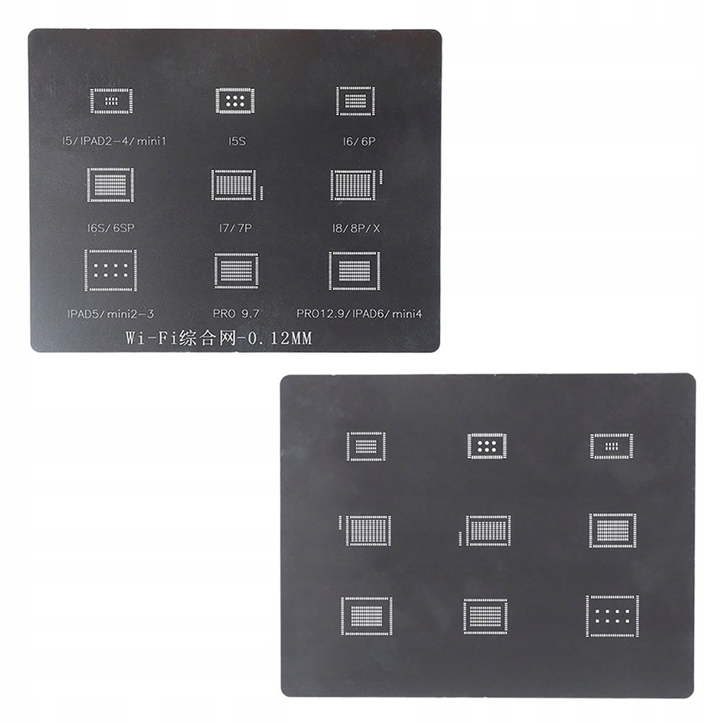 Wielofunkcyjny WIFI IC BGA Reballing Stencil