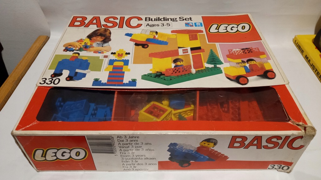 LEGO 330 BASIC BUILDING SET 1985 PUDEŁKO 9599483507 oficjalne