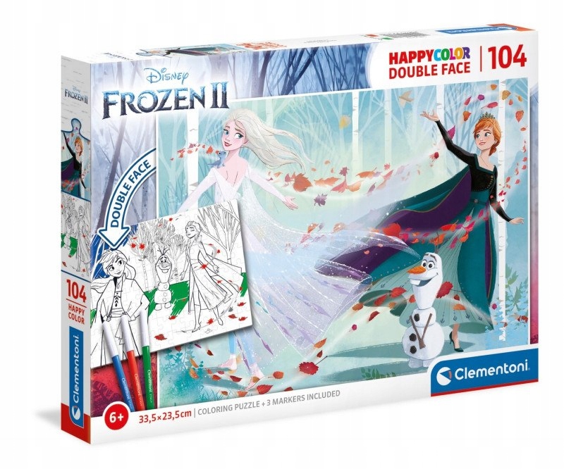 Puzzle 104 elementy - Frozen, Kraina Lodu 2