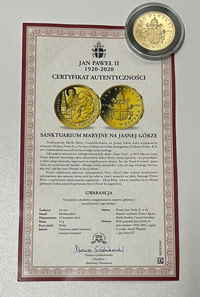 Moneta Jan Paweł II(2660/22)