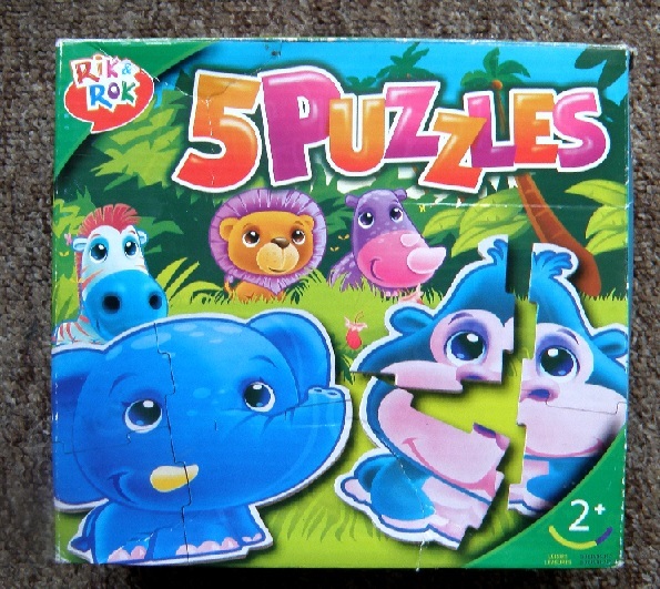 PUZZLE DLA MALUCHÓW ZWIERZAKI  RIK&ROK