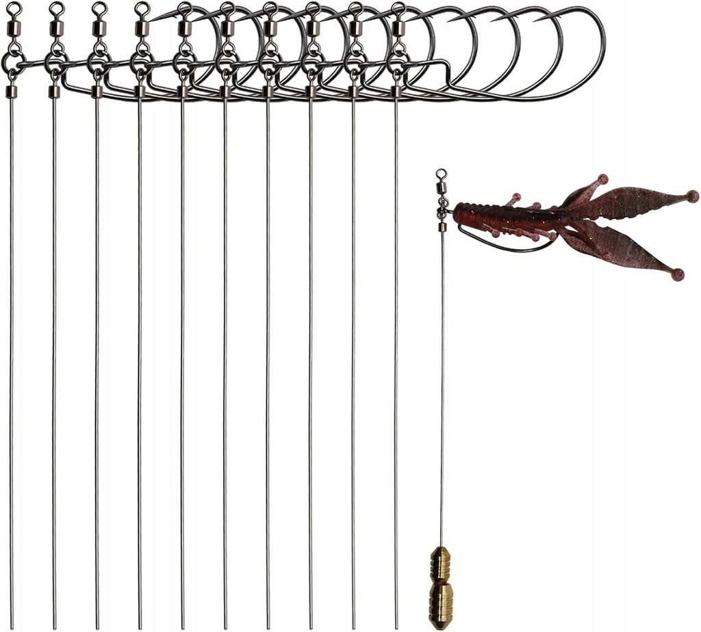 FANATIK Jig Free Rig Angelblei Drop Shot Dropshot Blei Tropfenform Gebogen - Foto 5