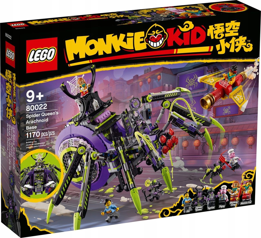 LEGO MONKIE KID 80022 BAZA ARACHNOIDÓW SPIDER QUEE