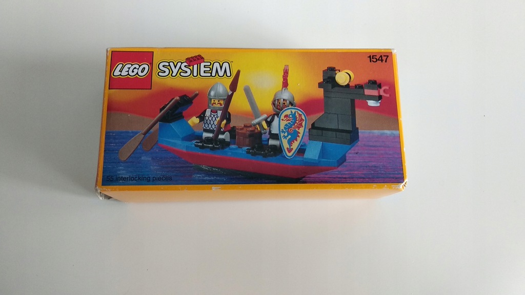Lego Castle 1547 Black Knights Boat samo PUDEŁKO