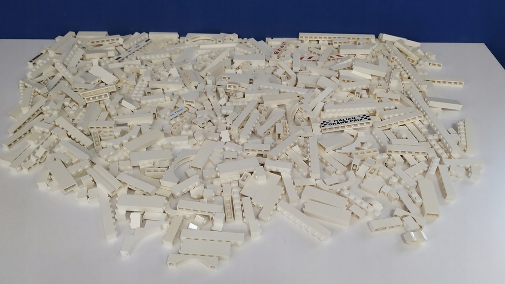 Lego Klocki Budowlane Białe 1000g 1kg NR H48