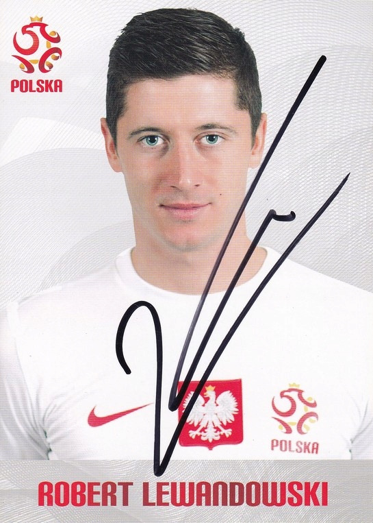 Piłka nożna - Robert Lewandowski - autograf