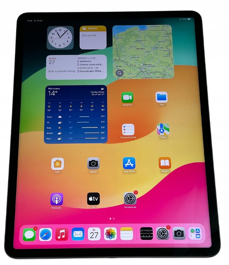 Apple iPad Pro 5 12.9 256GB WiFi (5th gen) 2021 M1 A2378 szary