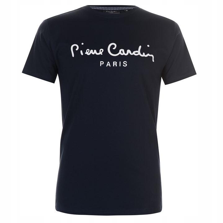 E2976 Pierre Cardin Logo T-Shirt koszulka męska M