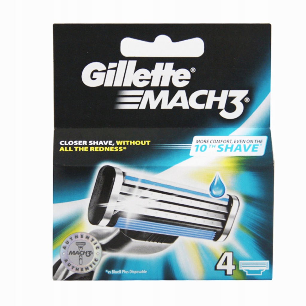 Gillette mach 3 wkłady 4 sztuki