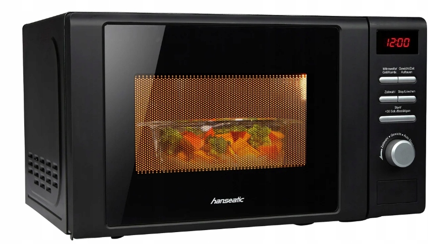 HANSEATIC AG720CGE-PM Nowoczesna kuchenka mikrofalowa grill 2w1 20L 700W