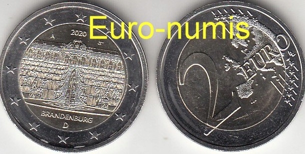 Niemcy 2020-2 euro ok.Brandenburg -do wyboru