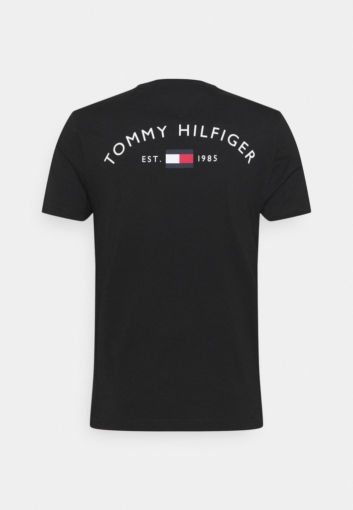 TOMMY HILFIGER T-SHIRT DAMSKI CZARNY Z LOGO M XAA