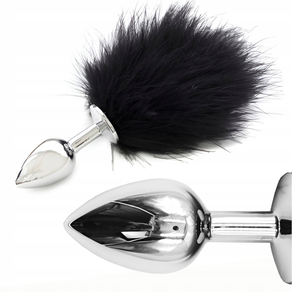 Mały korek analny z ogonkiem dla kobiet dyskretny