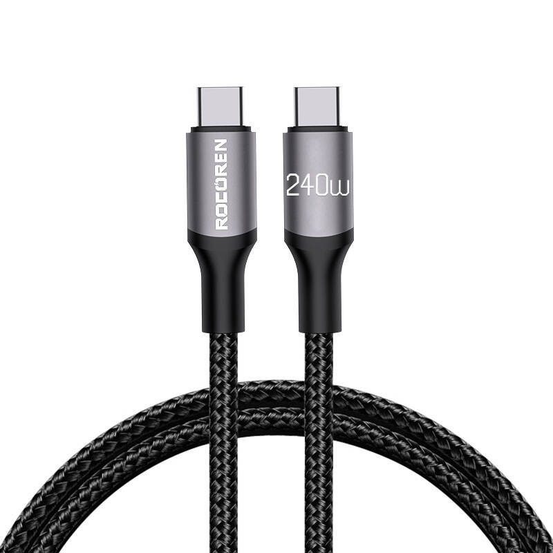 Kabel USB-C do USB-C Rocoren Retro PD 240W 2m