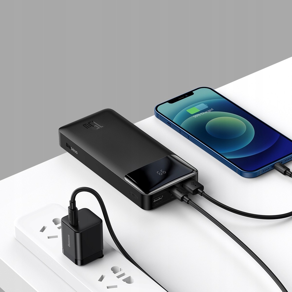 Купить BASEUS POWER BANK 20000 мАч 3X USB USB-C PD 15 Вт 3 А: отзывы, фото, характеристики в интерне-магазине Aredi.ru