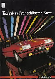 Prospekt reklamowy 1986 CITROEN BX