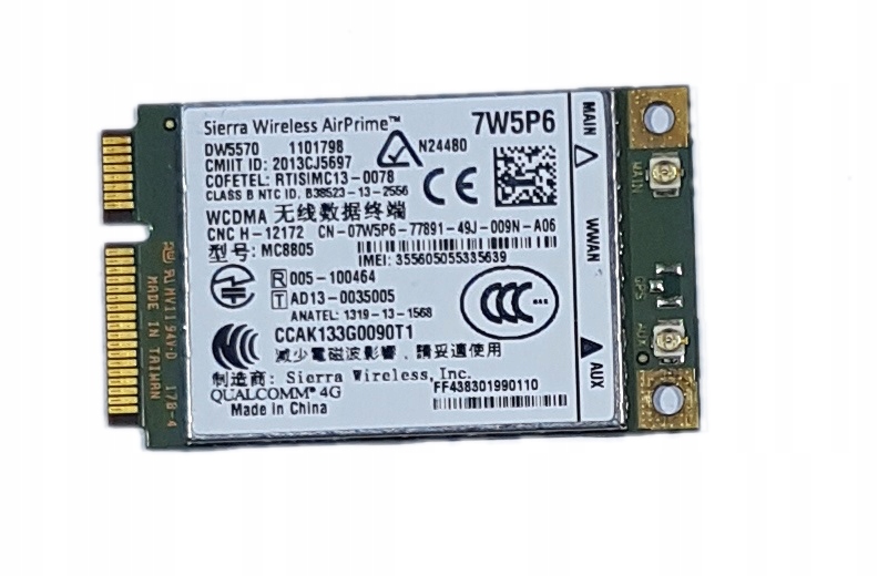 Modem WWAN Sierra 7W5P6 DW5570 3G 42 Mbit/s