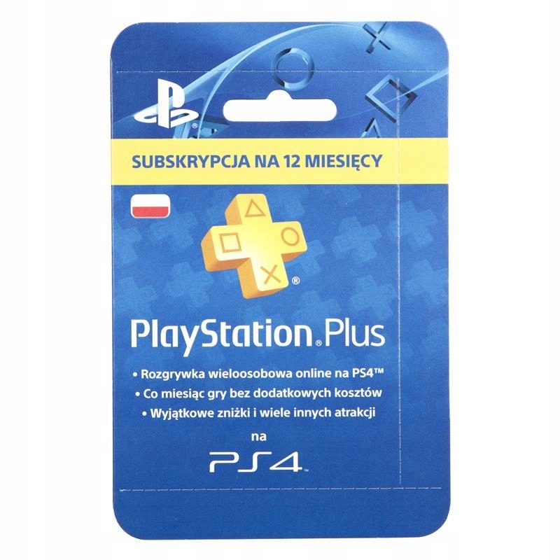 Sony PlayStation Plus Card 365 PSN PS4 PS3 ŁÓDŹ