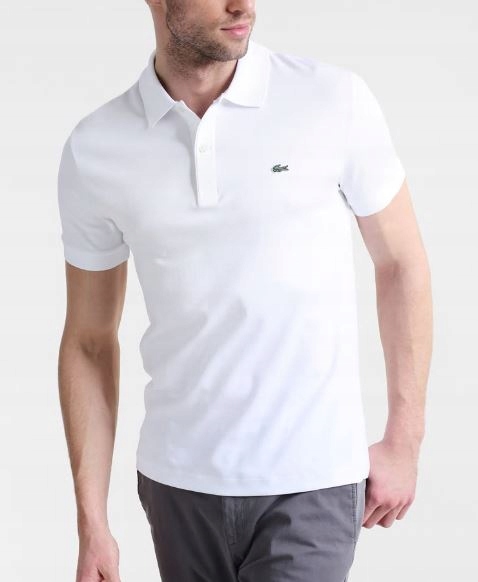 -65% Koszulka POLO CLASSIC Lacoste BIAŁA rozm. M