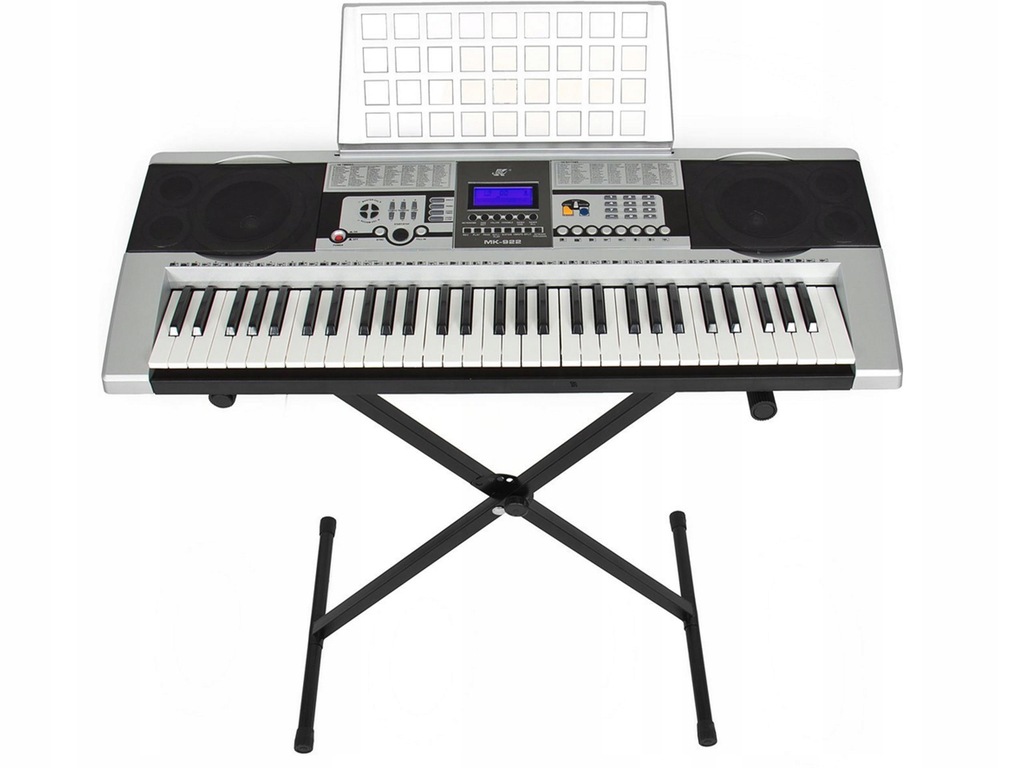 KEYBOARD SYNTEZATOR ORGANY ZASILACZ MK-922 +STOJAK