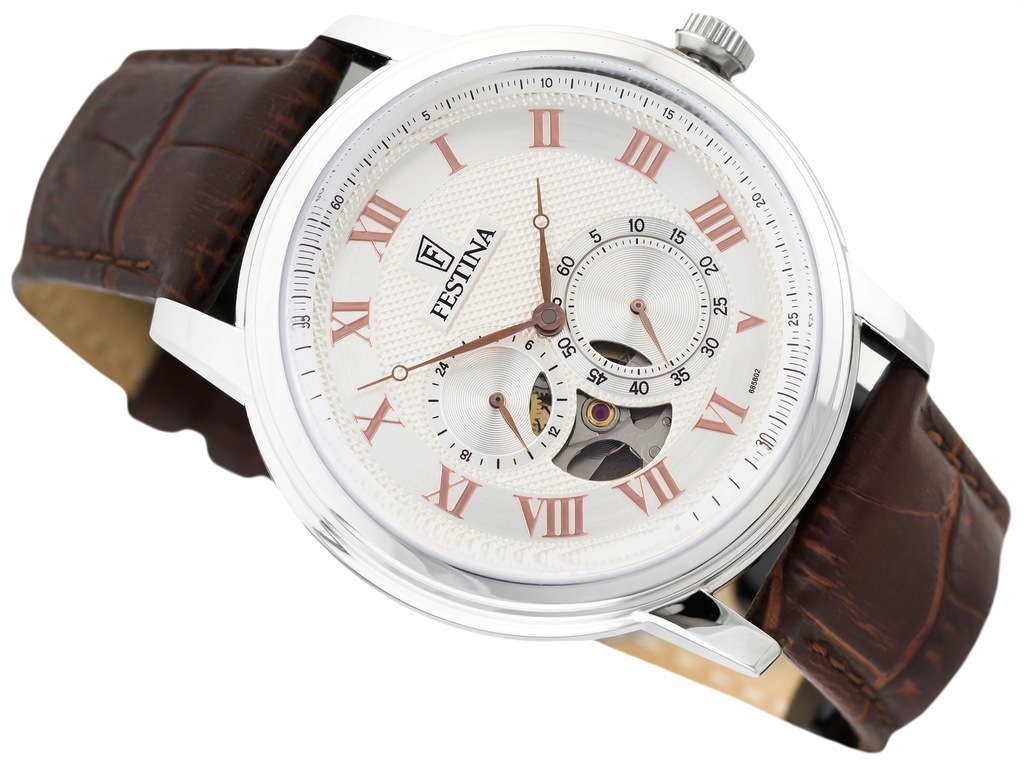 MĘSKI ZEGAREK FESTINA F6858/2 OPEN HEART AUTOMATIC