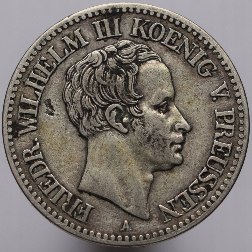 1827 A Królestwo Prus Fryderyk Wilhelm III - talar