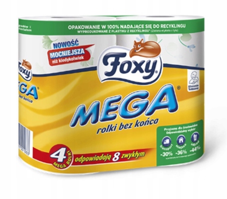 FOXY Mega Papier Toaletowy 3 warstwowy z nadrukiem