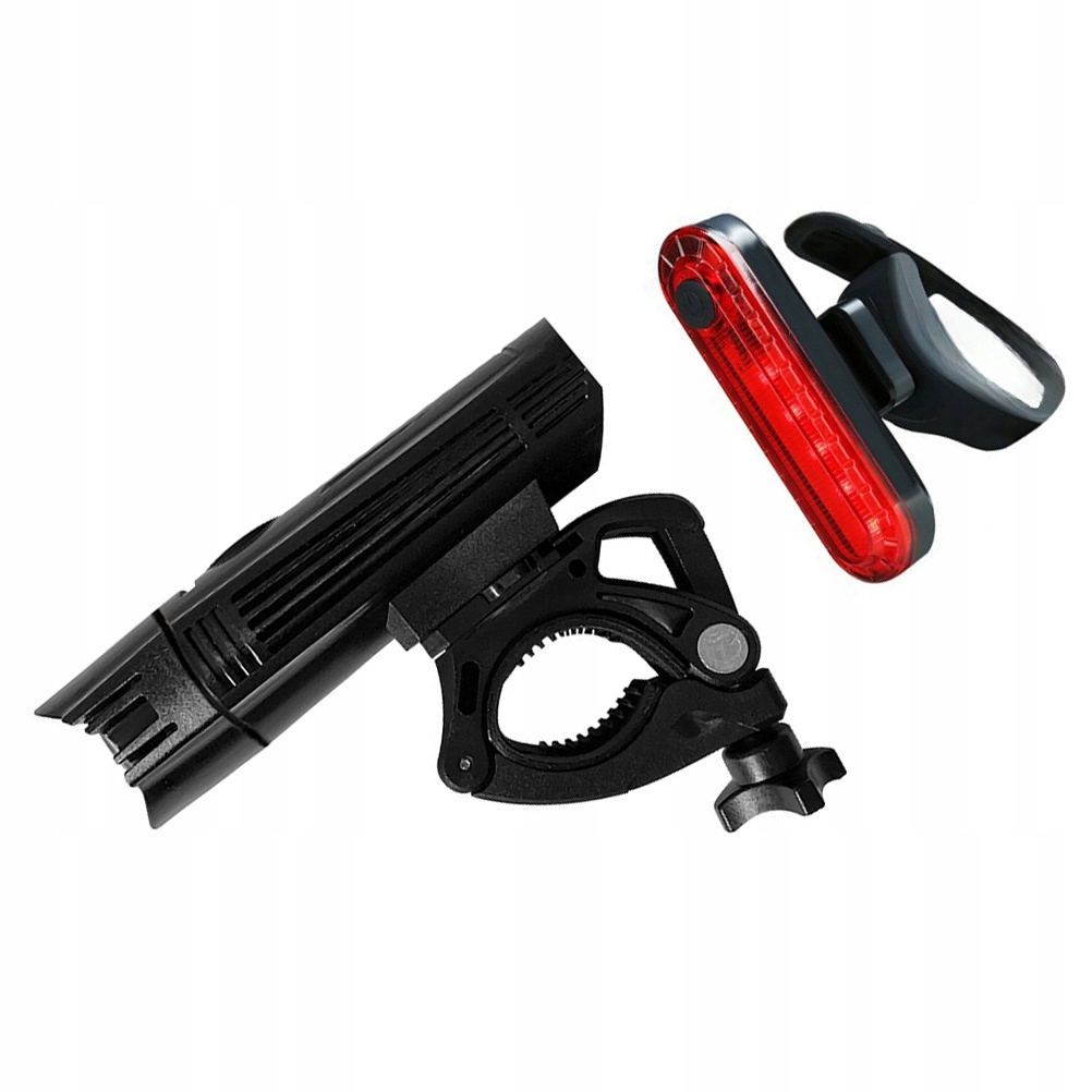 FRONT AND REAR BIKE LIGHTS STROBE MODE HEADLIGHT PACKAGE