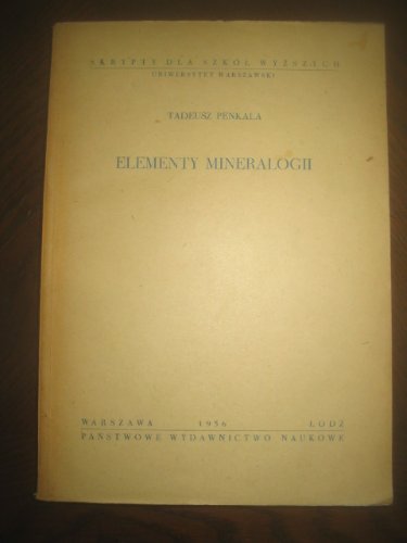 ELEMENTY MINERAOLOGII Penkala 1956