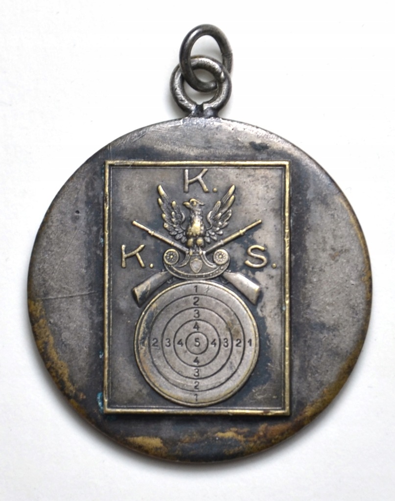 Medal Żeton Strzelba 2 miejsce 1929r.K.K.S. (2898)