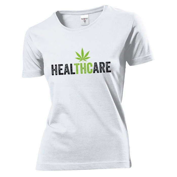 Koszulka damska Służba zdrowia marihuana THC L