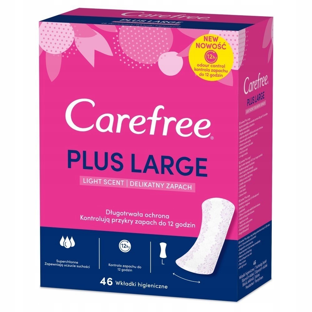 Carefree Plus Large Wkładki higieniczne -delikatny