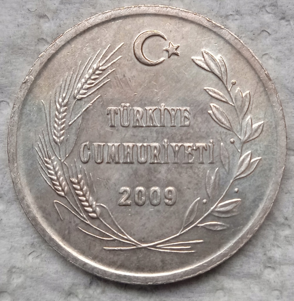 Turecka moneta/numizmat 2009 srebro ORYGINAŁ