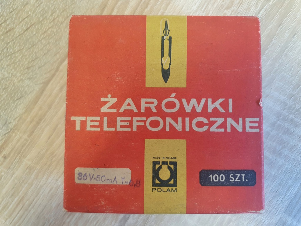 Żarówka telefoniczna T-6.8 36V 50mA