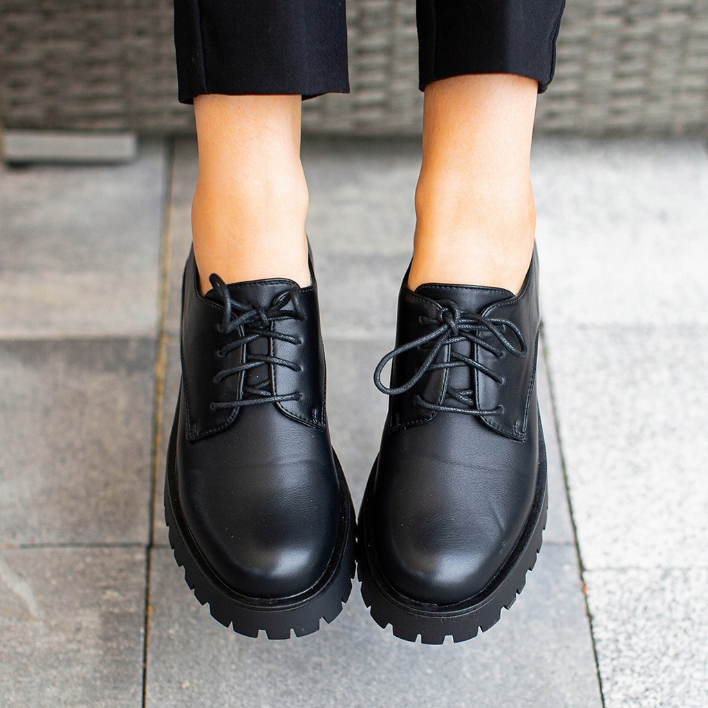 Купить Черные мокасины на шнуровке Женская обувь 39: отзывы, фото, характеристики в интерне-магазине Aredi.ru
