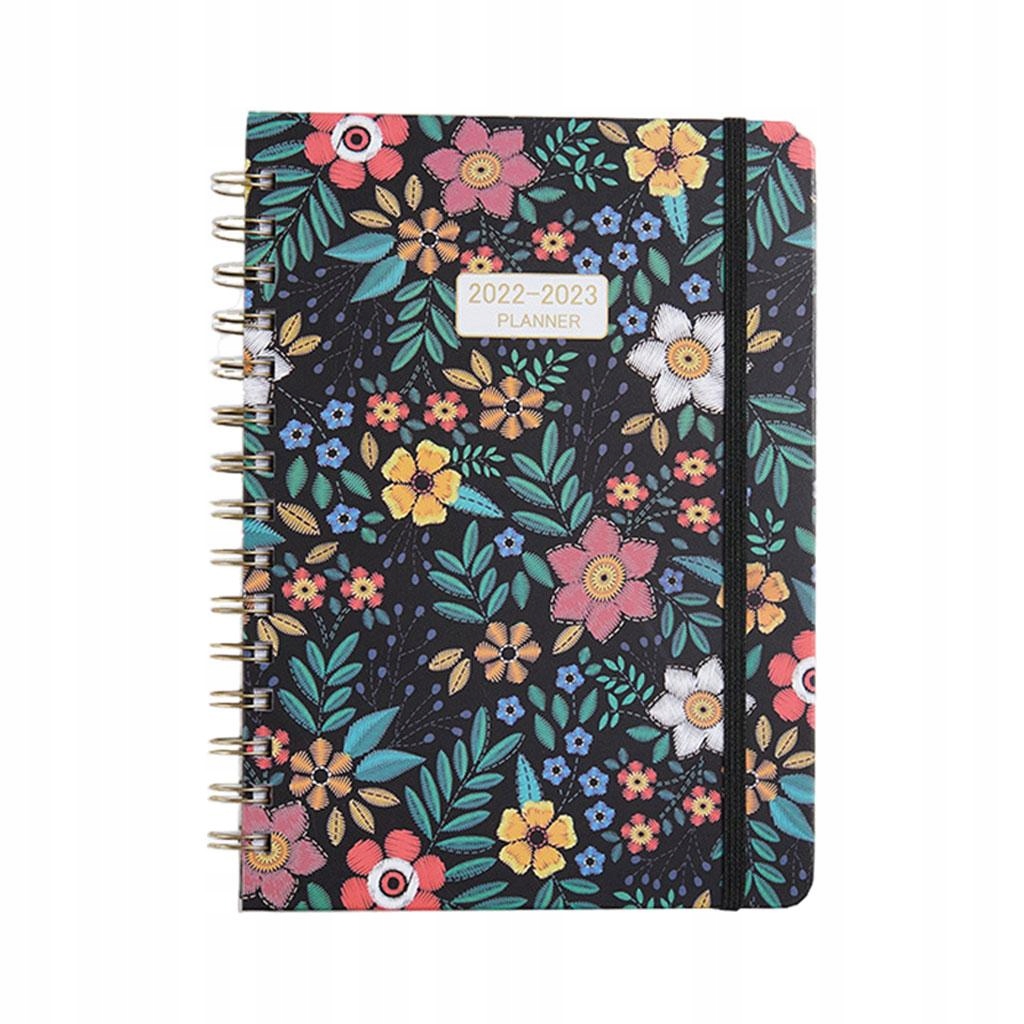 Planner Monthly/Weekly Calendar Agenda Hardcover Daily sunflowers blooming